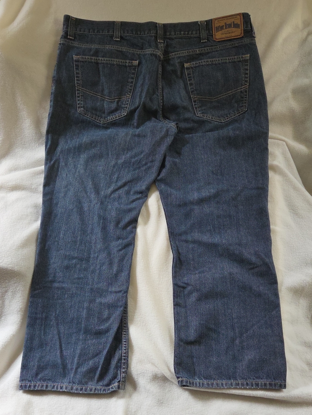 Tommy Hilfiger Heritage Bootcut Jeans Men's 42x30 Dark Wash Indigo Denim - Picture 3 of 9